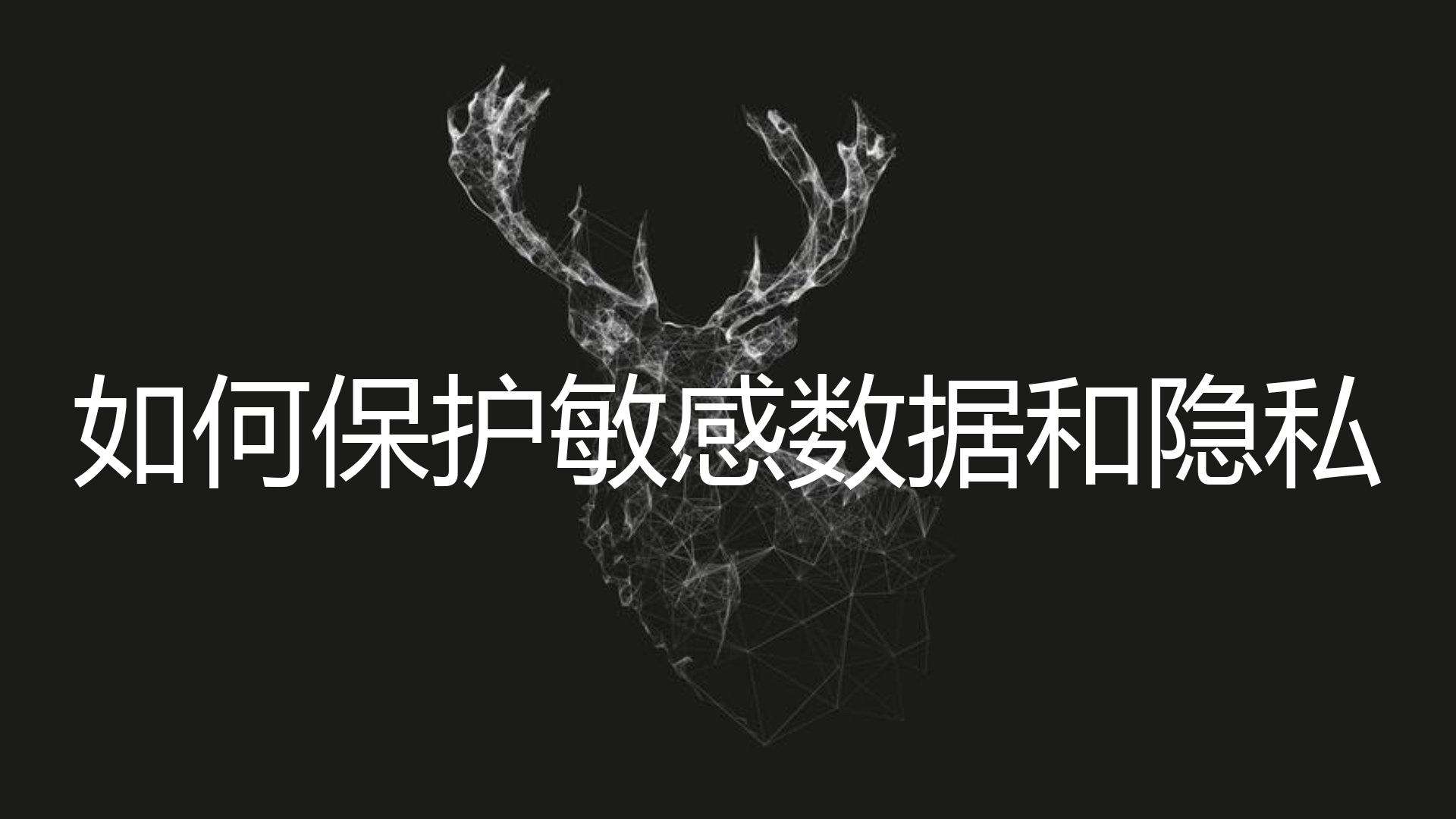 如何保护敏感数据和隐私？