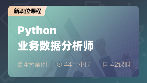 Python业务数据分析师